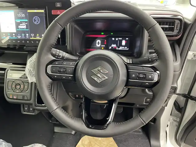 スズキ スペーシア カスタム HYBRID XS 宮城県 2025(令7)年 0.1千km ピュアホワイトP 届け出済み未使用車/４WD/純正ナビ/全方位カメラ/衝突軽減/両側パワースライドドア/障害物センサー/アダプティブクルーズコントロール/レーンアシスト/電動パーキング/ブレーキホールド/シートヒーター/ステアリングヒーター/ヘッドライトレベライザー/アイドリングストップ/横滑り防止/ヘッドアップディスプレイ/スマートキー/プッシュスタート/禁煙車