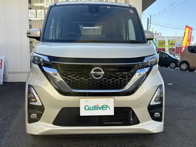 日産 ルークス HWS X プロパイロットED 愛知県 2023(令5)年 1.8万km フローズンバニラパール 女性ワンオーナー/ディスプレイオーディオ/プロパイロット/Bluetooth/両側パワースライドドア/ハンズフリーオートスライドドア/オートライト/ドラレコ/クルコン/純正アルミホイール/プッシュスタート/ドアバイザー/ビルトインETC/取説、保証書、スペアキーあり