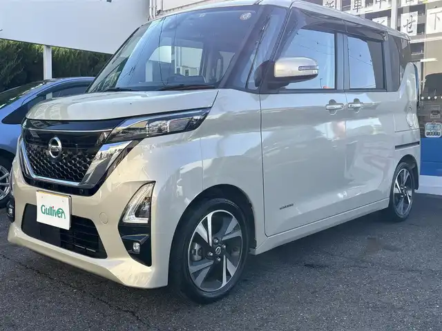 日産 ルークス HWS X プロパイロットED 愛知県 2023(令5)年 1.8万km フローズンバニラパール 女性ワンオーナー/ディスプレイオーディオ/プロパイロット/Bluetooth/両側パワースライドドア/ハンズフリーオートスライドドア/オートライト/ドラレコ/クルコン/純正アルミホイール/プッシュスタート/ドアバイザー/ビルトインETC/取説、保証書、スペアキーあり