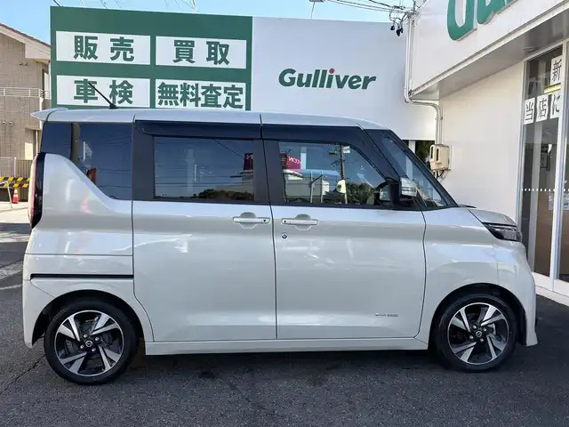 日産 ルークス HWS X プロパイロットED 愛知県 2023(令5)年 1.8万km フローズンバニラパール 女性ワンオーナー/ディスプレイオーディオ/プロパイロット/Bluetooth/両側パワースライドドア/ハンズフリーオートスライドドア/オートライト/ドラレコ/クルコン/純正アルミホイール/プッシュスタート/ドアバイザー/ビルトインETC/取説、保証書、スペアキーあり