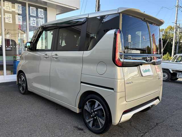 日産 ルークス HWS X プロパイロットED 愛知県 2023(令5)年 1.8万km フローズンバニラパール 女性ワンオーナー/ディスプレイオーディオ/プロパイロット/Bluetooth/両側パワースライドドア/ハンズフリーオートスライドドア/オートライト/ドラレコ/クルコン/純正アルミホイール/プッシュスタート/ドアバイザー/ビルトインETC/取説、保証書、スペアキーあり