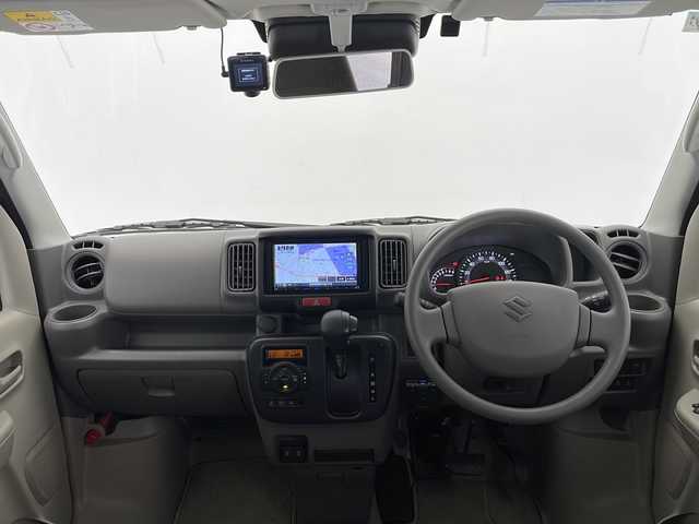 スズキ エブリイ JOINターボ 長野県 2024(令6)年 1.2万km パールホワイト インタークーラーターボ/パートタイム4WD (後輪駆動ベース)/インパネCVT/ハイルーフ/社外ナビ/CD /DVD /SD /フルセグ/BT/バックカメラ/ETC/ユピテル　360°ドラレコ/後席両側ワンアクションパワースライドドア・フルオートエアコン装着車/「スズキ セーフティ サポート」/衝突被害軽減ブレーキ/デュアルカメラブレーキサポート/後退時ブレーキサポート/車線逸脱警報機能/ふらつき警報機能/誤発進抑制機能/エアバッグ　運転席・助手席/コーナーセンサー/オートライト/LEDヘッドライト/USBポート/タイプCポート/運転席シートヒーター/スマートキー×2/新車時保証書/取扱説明書
