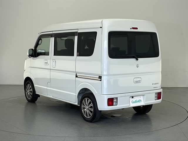 スズキ エブリイ JOINターボ 長野県 2024(令6)年 1.2万km パールホワイト インタークーラーターボ/パートタイム4WD (後輪駆動ベース)/インパネCVT/ハイルーフ/社外ナビ/CD /DVD /SD /フルセグ/BT/バックカメラ/ETC/ユピテル　360°ドラレコ/後席両側ワンアクションパワースライドドア・フルオートエアコン装着車/「スズキ セーフティ サポート」/衝突被害軽減ブレーキ/デュアルカメラブレーキサポート/後退時ブレーキサポート/車線逸脱警報機能/ふらつき警報機能/誤発進抑制機能/エアバッグ　運転席・助手席/コーナーセンサー/オートライト/LEDヘッドライト/USBポート/タイプCポート/運転席シートヒーター/スマートキー×2/新車時保証書/取扱説明書
