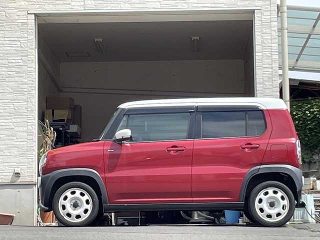 スズキ ハスラー Jスタイル 大分県 2015(平27)年 14.2万km フェニックスレッドパール/ホワイト2トーンルーフ 社外ナビ/フルセグTV/Bluetooth/DVD/社外ETC/純正フロアマット/オートライト/バックカメラ