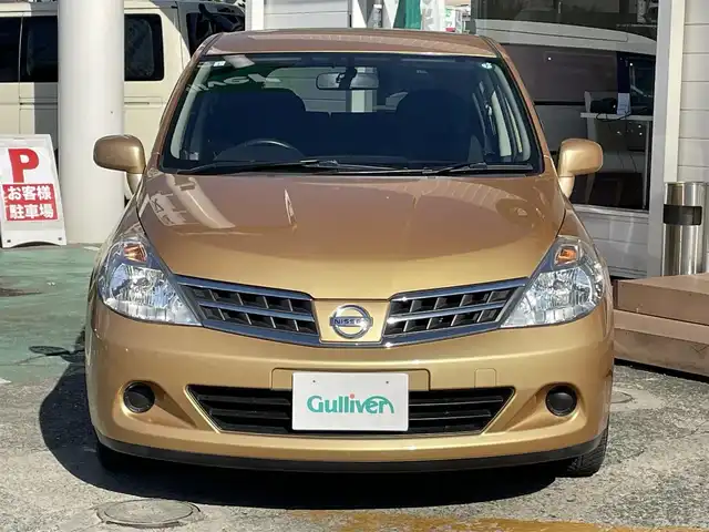 日産 ティーダ 15M 神奈川県 2011(平23)年 2.5万km メローゴールド 社外メモリナビ　/　（CD・Bluetooth）/ワンセグTV/ハーフレザーシート/電動格納ミラー/ETC/スマートキー×2/保証書/取扱説明書
