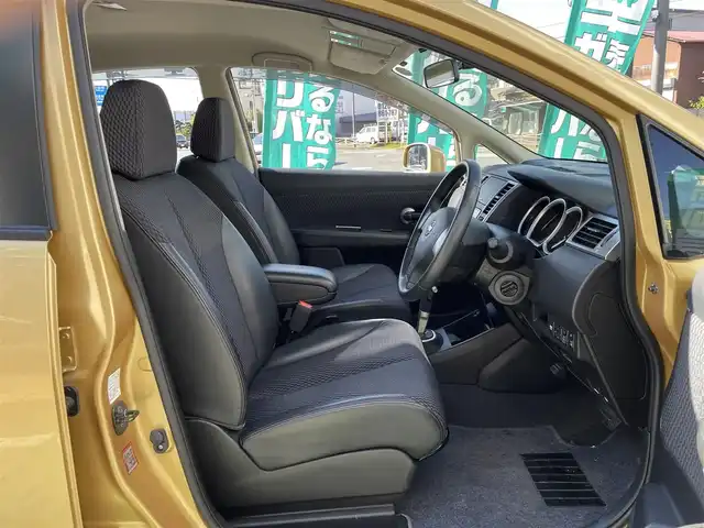 日産 ティーダ 15M 神奈川県 2011(平23)年 2.5万km メローゴールド 社外メモリナビ　/　（CD・Bluetooth）/ワンセグTV/ハーフレザーシート/電動格納ミラー/ETC/スマートキー×2/保証書/取扱説明書