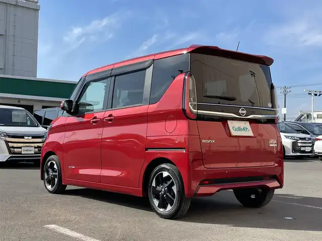 日産 ルークス HWS X プロパイロットED 東京都 2021(令3)年 4.6万km スパークリングレッドM 社外フローティングナビ/全周囲カメラ/スマートキー/プロパイロット/ETC/両側電動スライドドア/スマートキー/衝突軽減装置/車線逸脱警報装置/コーナーセンサー/純正フロアマット/純正サイドバイザー/ドライブレコーダー/オートライト