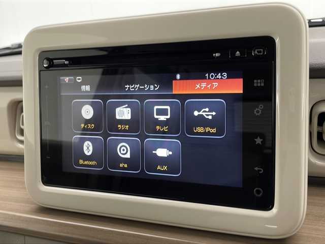 スズキ ラパン X 宮崎県 2015(平27)年 2.4万km カシスピンクパールメタリック 禁煙車/衝突被害軽減ブレーキ/純正ナビTV/（スマホ連携ナビ/AUX/USB/FMAM/Bluetooth/フルセグTV)/純正ビルトインETC/純正ドライブレコーダー/純正セキュリティアラーム/純正キセノンオートライト/純正フォグ/純正リアラゲージマット/純正フロアマット/ウインカードアミラー/シートヒーター/オートエアコン/本革巻ハンドル/ブルーレインミラー/リアプライバシーガラス/スマートキー/プッシュエンジンスタート/スペアキー/新車時保証書/取扱い説明書