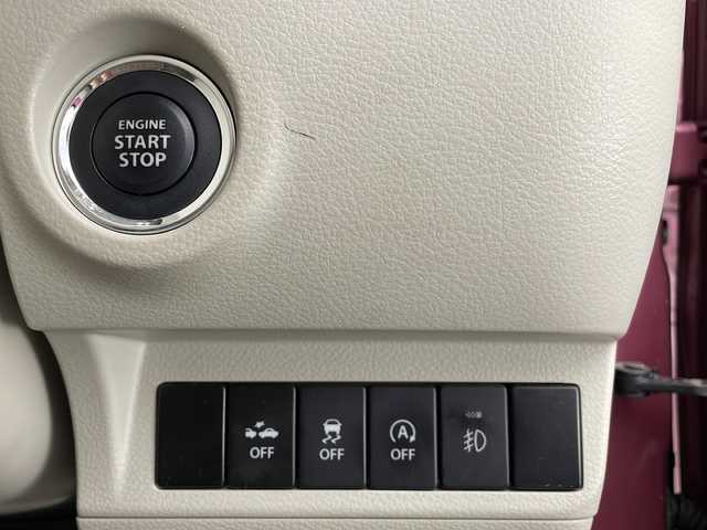スズキ ラパン X 宮崎県 2015(平27)年 2.4万km カシスピンクパールメタリック 禁煙車/衝突被害軽減ブレーキ/純正ナビTV/（スマホ連携ナビ/AUX/USB/FMAM/Bluetooth/フルセグTV)/純正ビルトインETC/純正ドライブレコーダー/純正セキュリティアラーム/純正キセノンオートライト/純正フォグ/純正リアラゲージマット/純正フロアマット/ウインカードアミラー/シートヒーター/オートエアコン/本革巻ハンドル/ブルーレインミラー/リアプライバシーガラス/スマートキー/プッシュエンジンスタート/スペアキー/新車時保証書/取扱い説明書
