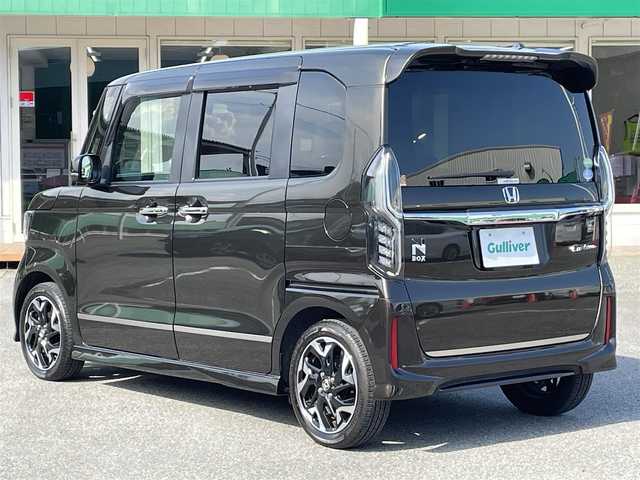 ホンダ Ｎ ＢＯＸ カスタム G L ターボ ホンダセンシング 千葉県 2020(令2)年 0.7万km プレミアムグラマラスブロンズP ホンダセンシング/・プリクラッシュセーフティー/・レーンキープアシスト/・オートマチックハイビーム/・アダプティブクルーズコントロール/純正8インチSDナビ【VXU-207NBi】/・CD/DVD/MSV/Bluetooth/フルセグTV/バックカメラ/両後パワースライドドア/ハーフレザーシート/前席シートヒーター/スマートキー/純正前後ドライブレコーダー/ビルトインETC/パドルシフト/純正LEDヘッドライト/フォグランプ/純正15インチアルミホイール/本革巻きステアリング/ドアバイザー/サイド＆カーテンエアバッグ