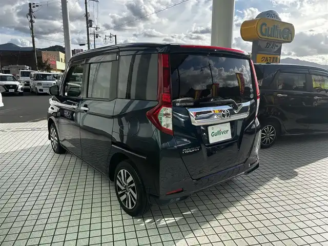 トヨタ ルーミー カスタムG 京都府 2019(平31)年 7.5万km レーザーブルークリスタルシャイン スマートアシスト3/・衝突回避支援ブレーキ機能/・衝突警報機能/・車線逸脱警報機能/・誤発進抑制制御/・先行者発進お知らせ機能/・オートハイビーム/純正9インチメモリーナビ、地デジ、Bluetooth/パノラミックビューモニター/ビルトインETC/両側パワースライドドア/LEDヘッドランプ/記録簿R2、R4、R6有り