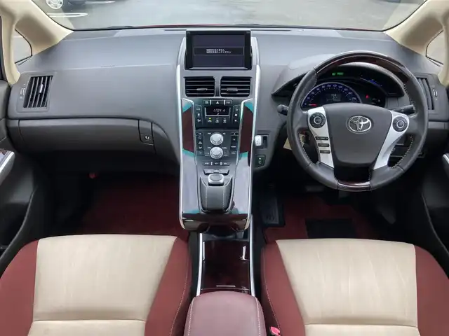 トヨタ ＳＡＩ G 静岡県 2014(平26)年 7.1万km レッドマイカメタリック 純正メーカーナビ/　AM FM CD DVD Bluetooth USB AUX SD/フルセグTV/ビルトインETC/LEDオートヘッドライト/革巻きステアリング/ステアリングスイッチ/純正16インチアルミホイール/スマートキー2本/プッシュスタート/ワンオーナー/バックモニター/クルーズコントロール
