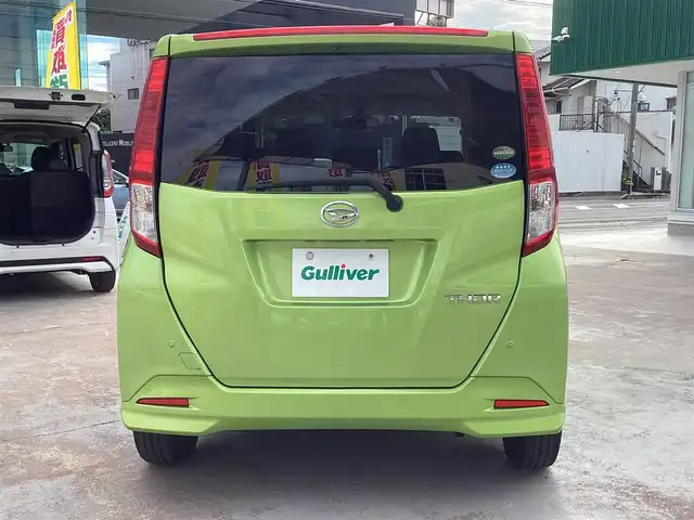 ダイハツ トール X SAⅡ 京都府 2017(平29)年 7.2万km フレッシュグリーンM 純正ナビ(NMZK-W67D)/　CD DVD SD BT フルセグTV/PWスライドドア/ETC/スマートアシスト/アイドリングストップ/フロントドラレコ/リアサンシェード/スマートキー×2