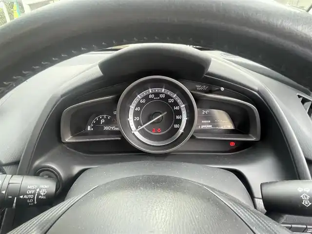 マツダ デミオ 13S 千葉県 2015(平27)年 3.8万km ダイナミックブルーマイカ 純正ディーラーナビ(AM/FM/CD/DVD/BT/フルセグ/USB)/LEDコンフォートパッケージ/スポーティパッケージ/バックカメラ/アイドリングストップ/横滑り防止機能/MT付オートマチック/ステアリングリモコン/LEDヘッドライト/電動格納ミラー/純正フロアマット/USB挿し口/シガーソケット
