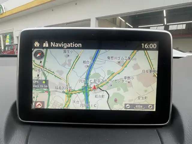 マツダ デミオ 13S 千葉県 2015(平27)年 3.8万km ダイナミックブルーマイカ 純正ディーラーナビ(AM/FM/CD/DVD/BT/フルセグ/USB)/LEDコンフォートパッケージ/スポーティパッケージ/バックカメラ/アイドリングストップ/横滑り防止機能/MT付オートマチック/ステアリングリモコン/LEDヘッドライト/電動格納ミラー/純正フロアマット/USB挿し口/シガーソケット