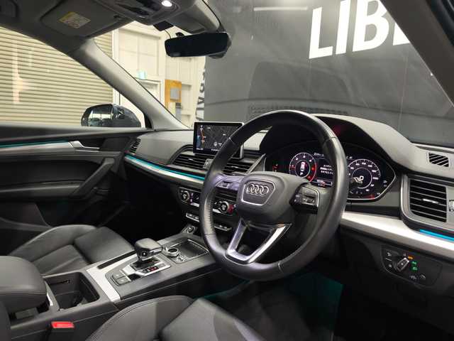 アウディ Ｑ５ 40TDIクワトロ スポーツ 群馬県 2019(平31)年 6.9万km マンハッタングレーメタリック 純正ナビ/フルセグTV/全方位カメラ/バーチャルコックピット/Bluetooth/黒革シート/シートヒーター/パワーシート/スマートキー/コーナーセンサー/パーキングエイド/ETC2.0