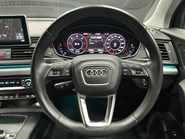 アウディ Ｑ５ 40TDIクワトロ スポーツ 群馬県 2019(平31)年 6.9万km マンハッタングレーメタリック 純正ナビ/フルセグTV/全方位カメラ/バーチャルコックピット/Bluetooth/黒革シート/シートヒーター/パワーシート/スマートキー/コーナーセンサー/パーキングエイド/ETC2.0