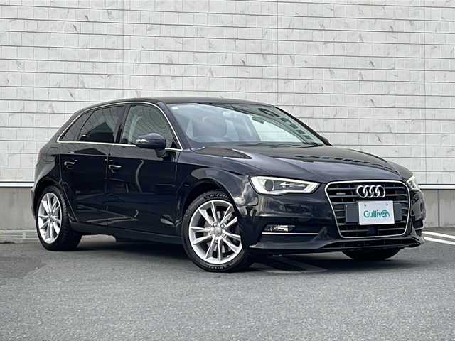 アウディ Ａ３ SB 1．8 TFSIクワトロ 山形県 2014(平26)年 8.4万km ファントムブラックパールエフェクト 禁煙車/ワンオーナー/アウディ ドライブセレクト/横滑り防止装置/アダプティブクルーズコントロール/純正ナビ(CD.DVD.BT.AM.FM)/バックカメラ/フルセグ/パドルシフト/オートライト/ETC/LEDヘッドライト/アイドリングストップ/デュアルエアコン/社外リアミラー/スペアキー×1/純正17インチAW/社外AW付ノーマルタイヤ車載