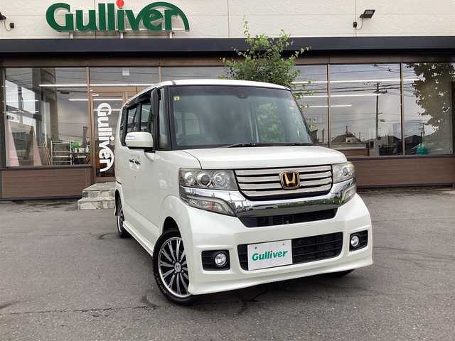 ホンダ Ｎ ＢＯＸ カスタム G ターボ Aパッケージ 宮城県 2014(平26)年 10.5万km プレミアムホワイトパールⅡ メモリナビ/フルセグテレビ/アイドリングストップ/ウィンカーミラー/ドアバイザー/プッシュスタート/両側パワースライドドア/ETC/電動格納ミラー