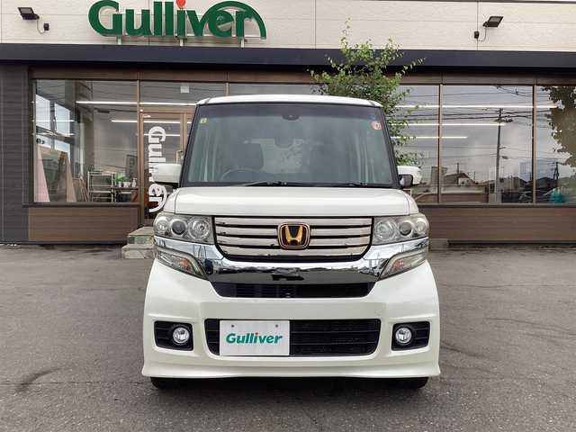 ホンダ Ｎ ＢＯＸ カスタム G ターボ Aパッケージ 宮城県 2014(平26)年 10.5万km プレミアムホワイトパールⅡ メモリナビ/フルセグテレビ/アイドリングストップ/ウィンカーミラー/ドアバイザー/プッシュスタート/両側パワースライドドア/ETC/電動格納ミラー