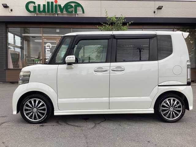 ホンダ Ｎ ＢＯＸ カスタム G ターボ Aパッケージ 宮城県 2014(平26)年 10.5万km プレミアムホワイトパールⅡ メモリナビ/フルセグテレビ/アイドリングストップ/ウィンカーミラー/ドアバイザー/プッシュスタート/両側パワースライドドア/ETC/電動格納ミラー