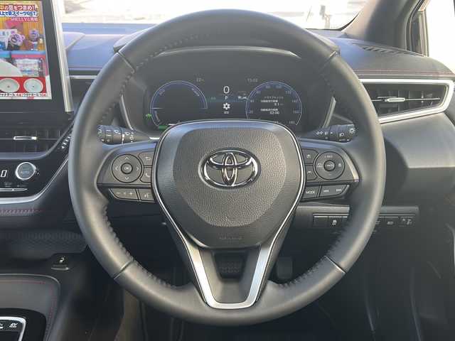 トヨタ カローラ スポーツ ハイブリッドG Z 愛知県 2025(令7)年 0.4万km アティチュードブラックマイカ /禁煙車/ワンオーナー//純正ナビ/フルセグTV//バックカメラ//ビルトインETC2.0//セーフティセンス//プリクラッシュセーフティ//LDA/RSA/RCTA//オートハイビーム//レーダークルーズコントロール//ブラインドスポットモニター//パーキングサボートブレーキ//ステアリングスイッチ//LEDオートライト//フォグランプ//ハーフレザーシート//前席シートヒーター//電子パーキング//ブレーキホールド//ドライブモード/EVモード//スマートキー//プッシュスタート//純正１９インチアルミ//電動格納ミラーウインカー//ドアバイザー/フロアマット//新車保証書/取扱説明書//スペアキー