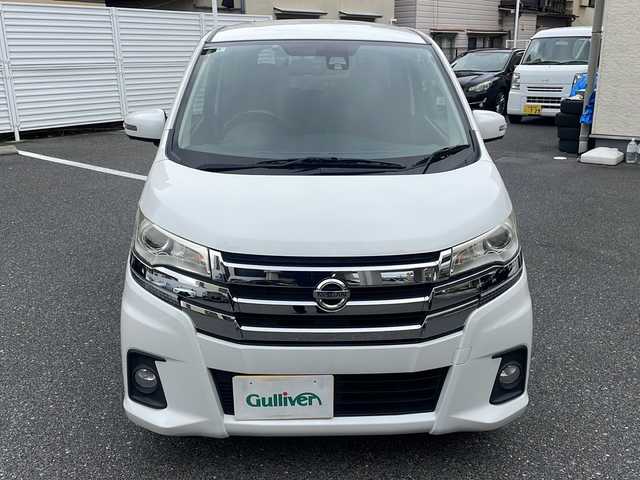 日産 デイズ ハイウェイスターG ターボ 広島県 2016(平28)年 7.4万km ホワイトパール /登録時走行距離/　　　　　　　73471キロ/純正ナビ/アラウンドビューモニター/地デジ/スペアキー×１/ETC/新車時整備手帳/　　【保証書】/取扱説明書/