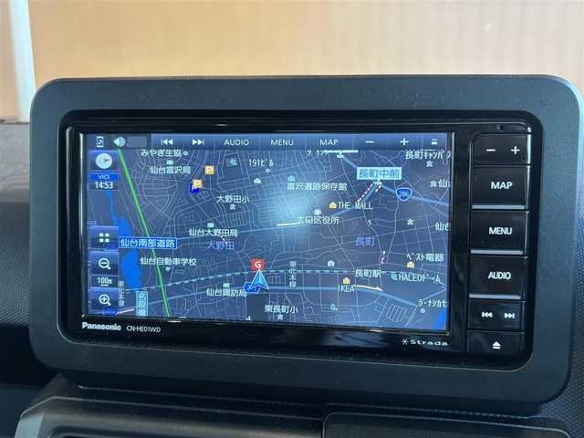 ダイハツ タフト X 宮城県 2022(令4)年 1.1万km サンドベージュメタリック 純正ナビ(Strada/CN-HE01WD)/バックカメラ/フルセグTV/Bluetooth接続/ステアリングスイッチ/LEDヘッドライト/オートライト/ガラスルーフ/ドラレコ/電動パーキング/オートホールド/アイドリングストップ/衝突軽減システム/スペアキー×１
