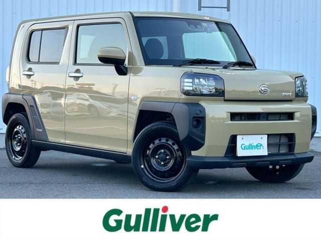 ダイハツ タフト X 愛媛県 2022(令4)年 1.2万km サンドベージュメタリック コーナーセンサー/前方ドラレコ/LEDオートライト/オートハイビーム/サンルーフ/スマートキー/Bluetooth/CD/DVD/USB/バックカメラ/フルセグTV/パーキングアシスト