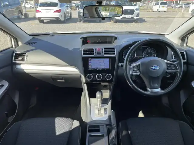 スバル インプレッサ スポーツ 2．0i アイサイト 青森県 2015(平27)年 10.9万km クリスタルホワイトP ワンオーナー/4WD/社外SDナビ/AM/FM/フルセグTV/BT/バックカメラ/クルコン（追従有）/アイサイト/衝突被害軽減ブレーキ/パドルシフト/MTモード付フロアAT/純正フロアマット/ドアバイザー/ETC/HIDヘッドライト/フォグランプ/積込スタッドレスタイヤ純正AW16インチ/保証書/取扱説明書