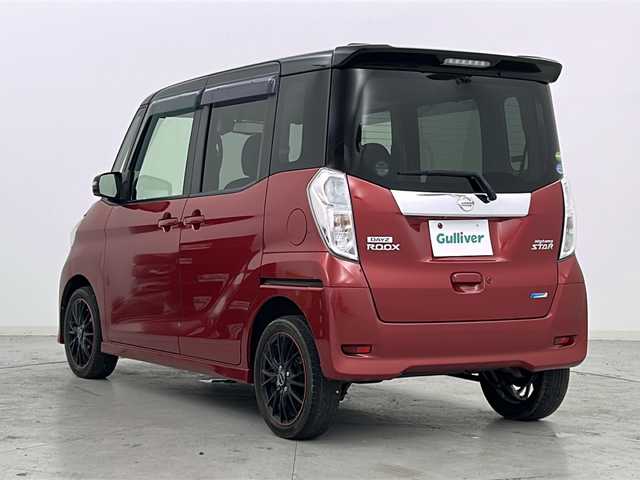 日産 デイズ ルークス ハイウェイスターX Gパッケージ 宮城県 2016(平28)年 3万km スパークリングレッド/ブラック 禁煙車/エマージェンシーブレーキ/アラウンドビューモニター/純正7インチナビ/【地図SDカード無し】/・BT.CD.DVD.SD.USB.AUX/・フルセグTV/両側パワースライドドア/プッシュスタート/スマートキー/横滑り防止/アイドリングストップ/社外フロアマット/社外15インチAW/HIDヘッドライト/フォグライト/ドアバイザー/シートバックテーブル/ロールサンシェード/後席サーキュレーター