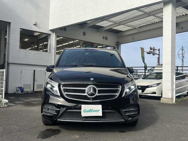 メルセデス・ベンツ Ｖ２２０ d スポーツ ロング 宮崎県 2017(平29)年 12.9万km 黒 純正ナビ（FM/TV/Bluetooth/USB）/全方位カメラ/ETC/サンルーフ/前席パワーシート/シートヒーター/両側パワースライドドア/前方ドライブレコーダー