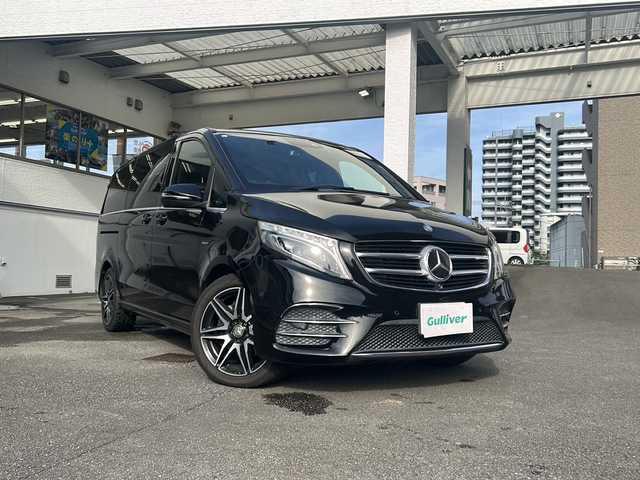 メルセデス・ベンツ Ｖ２２０ d スポーツ ロング 宮崎県 2017(平29)年 12.9万km 黒 純正ナビ（FM/TV/Bluetooth/USB）/全方位カメラ/ETC/サンルーフ/前席パワーシート/シートヒーター/両側パワースライドドア/前方ドライブレコーダー