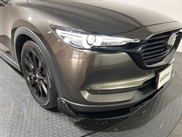 マツダ ＣＸ－８ 25S ブラックトーンED 愛媛県 2021(令3)年 4.4万km チタニウムフラッシュマイカ ワンオーナー/純正SDナビ/(Bluetooth/フルセグ)/全周囲カメラ/レーダークルーズコントロール/衝突被害軽減ブレーキ/前後コーナーセンサー/レーンキープシスト/シートヒーター(運転席/助手席/二列目)/ドライブレコーダー/ワイヤレス充電/パワーシート/シートメモリー/オートホールド/サイドサンシェード/ヘッドアップディスプレイ/ブラインドスポットモニター/ステアリングスイッチ/電動リアゲート/ETC/ドアバイザー/プッシュスタート/スペアキー/取扱説明書/保証書