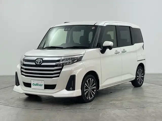 トヨタ ルーミー カスタムG－T 群馬県 2023(令5)年 0.9万km パールホワイトⅢ 純正ナビ バックカメラ 両側電動スライドドア シートヒーター アダプティブクルーズコントロール 衝突被害軽減ブレーキ 電動パーキング ETC LEDライト オートハイビーム スマートキー 禁煙車
