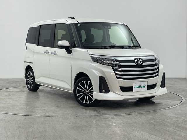 トヨタ ルーミー カスタムG－T 群馬県 2023(令5)年 0.9万km パールホワイトⅢ 純正ナビ バックカメラ 両側電動スライドドア シートヒーター アダプティブクルーズコントロール 衝突被害軽減ブレーキ 電動パーキング ETC LEDライト オートハイビーム スマートキー 禁煙車