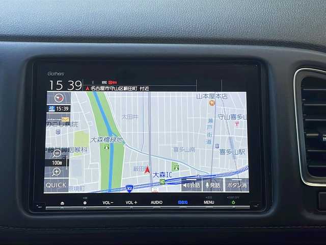 ホンダ ヴェゼル ハイブリッド Z ホンダセンシング 愛知県 2019(令1)年 16.6万km ミッドナイトブルービームM /ワンオーナー//禁煙車//純正ナビ・フルセグTV//Bluetooth・CD・DVD・AM・FM//スマートキー×２//保証書・取説//LEDフォグライト//カラードボディーロアーガーニッシュ//全ドアワンタッチ式パワーウインドウ//コンビシート＆専用インテリア//ラゲッジルームハードボード//運転席＆助手席シートヒーター//ルーフレール（FF）//パフォーマンスダンパー(R)//リバース連動ドアミラー（助手席側）//本革巻ステアリングホイール（スムースレザー）//雨滴検知式フロントワイパー//プラチナクロームメッキ加飾//17インチアルミホイール（スポーツタイプ）//エキパイフィニッシャー//自動防眩ルームミラー//前席用i-サイドエアバッグシステム＋サイドカーテンエアバッグシステム〈前席/後席対応〉//Honda SENSING//LEDヘッドライト〈インラインタイプ〉//左右独立温度コントロール式フルオート//エアコンディショナー//リアクティブフォースペダル//ハイブリッド専用デザインメーター//ナビ装着用スペシャルパッケージ＋ETC車載器//電子制御パーキングブレーキ//オートブレーキホールド機能