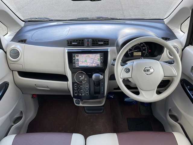 日産 デイズ X ボレロ 山口県 2016(平28)年 4.3万km モカブラウンP 純正SDナビ【MJ116D-W】/　AM/FM/CD/HDMI/AUX/ETC/アラウンドビューモニター/ハロゲンライト/プッシュスタート/アイドリングストップ/レザーシート/電動格納ウィンカーミラー/純正フロアマット/ドアバイザー/VDC（ビークルダイナミクスコントロール）/ヒルスタートアシスト/エマージェンシーブレーキ/踏み間違い衝突防止アシスト/ブレーキアシスト/フロントスタビライザー