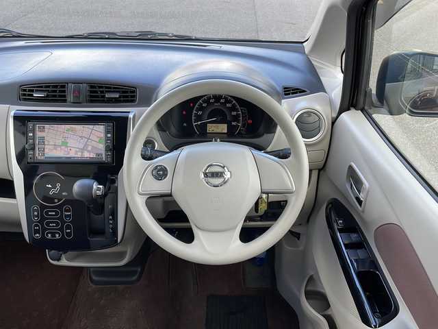 日産 デイズ X ボレロ 山口県 2016(平28)年 4.3万km モカブラウンP 純正SDナビ【MJ116D-W】/　AM/FM/CD/HDMI/AUX/ETC/アラウンドビューモニター/ハロゲンライト/プッシュスタート/アイドリングストップ/レザーシート/電動格納ウィンカーミラー/純正フロアマット/ドアバイザー/VDC（ビークルダイナミクスコントロール）/ヒルスタートアシスト/エマージェンシーブレーキ/踏み間違い衝突防止アシスト/ブレーキアシスト/フロントスタビライザー