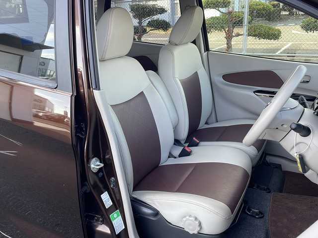 日産 デイズ X ボレロ 山口県 2016(平28)年 4.3万km モカブラウンP 純正SDナビ【MJ116D-W】/　AM/FM/CD/HDMI/AUX/ETC/アラウンドビューモニター/ハロゲンライト/プッシュスタート/アイドリングストップ/レザーシート/電動格納ウィンカーミラー/純正フロアマット/ドアバイザー/VDC（ビークルダイナミクスコントロール）/ヒルスタートアシスト/エマージェンシーブレーキ/踏み間違い衝突防止アシスト/ブレーキアシスト/フロントスタビライザー