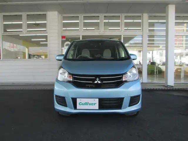 三菱 ｅＫワゴン M e－アシスト 千葉県 2017(平29)年 2.2万km ウィーターブルーM ワンオーナー/純正SDナビ、フルセグTV/オーディオ【CD/BT/SD/AUX】/衝突被害軽減ブレーキ/前方ドライブレコーダー/運転席シートヒーター/アイドリングストップ/横滑り防止装置/電動格納ミラー/レベライザー/キーレスエントリー/新車整備手帳/取扱説明書/スペアキー