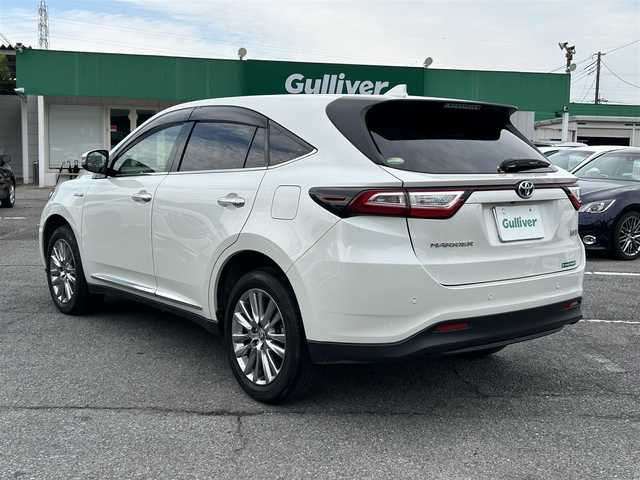 トヨタ ハリアー ハイブリッド プログレス メタル&レザーP 道北・旭川 2020(令2)年 3.4万km ホワイトパールクリスタルシャイン JBLプレミアムサウンド/黒革シート/パノラミックビューカメラ/純正ナビ/・CD/DVD/MSV/Blu-ray/Bluetooth/フルセグ/トヨタセーフティーセンス/・プリクラッシュセーフティー/・レーンディパーチャーアラート/・インテリジェントクリアランスソナー/・オートマチックハイビーム/・アダプティブクルーズコントロール/前席パワーシート/前席シートヒーター/前席シートベンチレーション/パワーバックドア/スマートキー/前後コーナーセンサー/ウッドコンビステアリング/純正LEDヘッドライト/フォグランプ/純正18インチアルミホイール/純正前後ドライブレコーダー【TZ-D205W】/ビルトインETC2.0/ドアバイザー/サイド＆カーテンエアバッグ