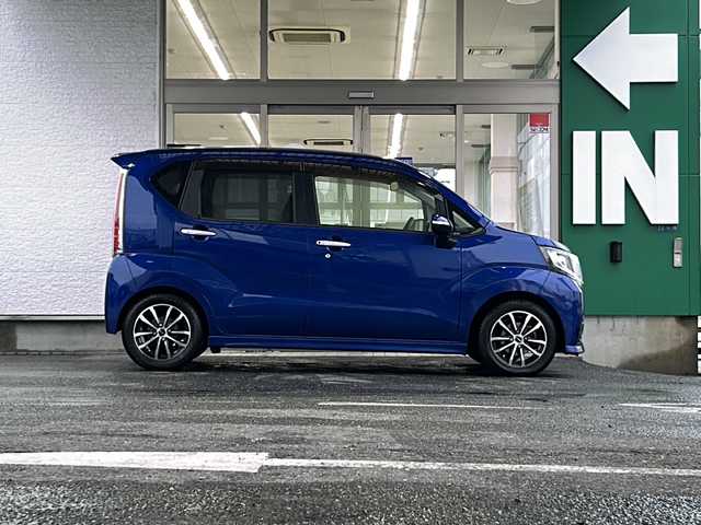 ダイハツ ムーヴ カスタム X ハイパー SA 愛知県 2015(平27)年 6.2万km ディープブルークリスタルマイカ 禁煙車/三菱メモリーナビ/バックカメラ/ETC/パーキングアシスト/Bluetooth/ステアリングリモコン/衝突軽減ブレーキ/ECO IDLE/電動格納ミラー/オートライト/LEDヘッドライト/フォグランプ/ドアバイザー/社外フロアマット/社外アルミ/USB入力端子/スペアキー/取扱説明書/保証書