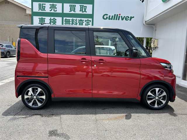三菱 ｅＫクロススペース T プラスエディション 愛知県 2022(令4)年 0.7万km アメジストブラック/レッドM ワンオーナー/純正ナビ/フルセグテレビ/Bluetooth/純正アルミホイール/両側パワースライドドア/全方位カメラ/衝突被害軽減ブレーキシステム/マイパイロット/アダプティブクルーズコントロール/踏み間違い衝突防止アシスト/車線逸脱防止支援機能/コーナーセンサー/プッシュスタート/ミュージックストッカー/防眩式ミラー/パドルシフト/純正マット/取説、保証書あり