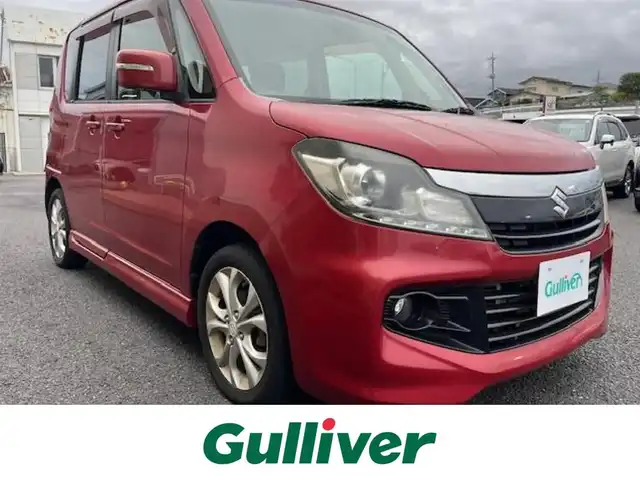 スズキ ソリオ バンディット 茨城県 2014(平26)年 4.9万km 赤 純正ＳＤナビ/-BT/AM/FM/ワンセグTV　/ＥＴＣ　/バックカメラ　/プッシュスタート　/両側パワースライドドア　/純正アルミホイール　/純正フロアマット　/Ｗエアバッグ　/オートライト　/ＩＳＯＦＩＸ　/パワーウィンドウ　/パワーステアリング