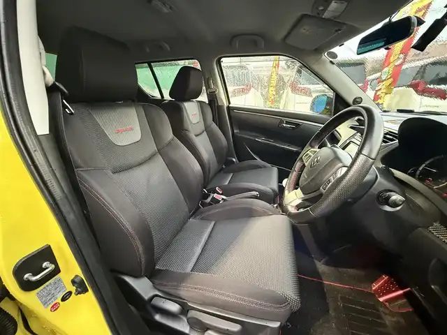 スズキ スイフト スポーツ 千葉県 2014(平26)年 3.1万km チャンピオンイエロー 社外7インチHDDナビ/フルセグTV/CD/DVD/BT/ETC/バックカメラ/シートヒーター/社外フルエアロ/ディスチャージヘッドライト/フォグランプ/バックフォグ/オートライト/社外17インチAW