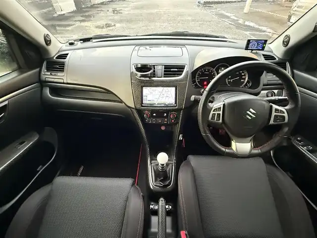 スズキ スイフト スポーツ 千葉県 2014(平26)年 3.1万km チャンピオンイエロー 社外7インチHDDナビ/フルセグTV/CD/DVD/BT/ETC/バックカメラ/シートヒーター/社外フルエアロ/ディスチャージヘッドライト/フォグランプ/バックフォグ/オートライト/社外17インチAW