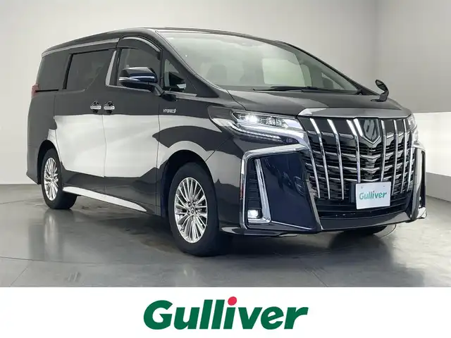 トヨタ アルファードハイブリット SR Cパッケージ 愛知県 2018(平30)年 4万km スパークリングブラックパールクリスタルシャイン 純正１０型ナビ　ムーンルーフ　デジイン　禁煙　ＨＤＭＩ　電動リヤゲート　バックカメラ　セーフティセンス　衝突軽減　追従クルコン　ｎａｎｏｅ　ベンチレーション　ＢＳＭ　シートヒーター　ＡＣ１００Ｖ電源 ステアリングヒーター　両側パワスラ　オットマン　パワーシート　オートハイビーム