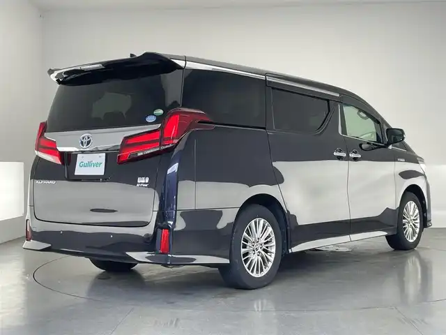 トヨタ アルファードハイブリット SR Cパッケージ 愛知県 2018(平30)年 4万km スパークリングブラックパールクリスタルシャイン 純正１０型ナビ　ムーンルーフ　デジイン　禁煙　ＨＤＭＩ　電動リヤゲート　バックカメラ　セーフティセンス　衝突軽減　追従クルコン　ｎａｎｏｅ　ベンチレーション　ＢＳＭ　シートヒーター　ＡＣ１００Ｖ電源 ステアリングヒーター　両側パワスラ　オットマン　パワーシート　オートハイビーム