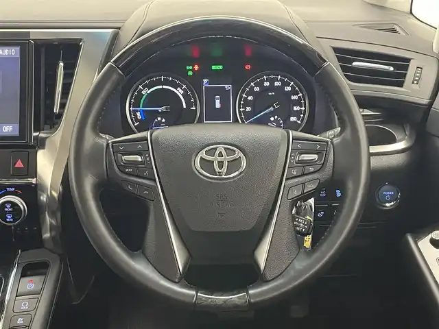 トヨタ アルファードハイブリット SR Cパッケージ 愛知県 2018(平30)年 4万km スパークリングブラックパールクリスタルシャイン 純正１０型ナビ　ムーンルーフ　デジイン　禁煙　ＨＤＭＩ　電動リヤゲート　バックカメラ　セーフティセンス　衝突軽減　追従クルコン　ｎａｎｏｅ　ベンチレーション　ＢＳＭ　シートヒーター　ＡＣ１００Ｖ電源 ステアリングヒーター　両側パワスラ　オットマン　パワーシート　オートハイビーム